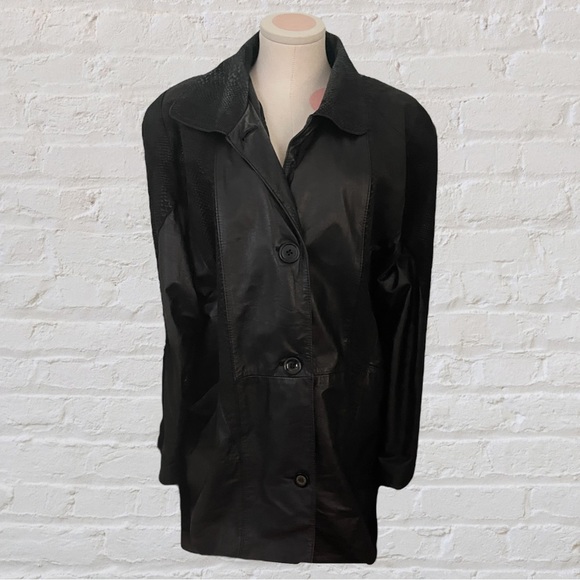 Jacqueline Ferrar Jackets & Blazers - Vintage Jacqueline Ferrar Leather Jacket